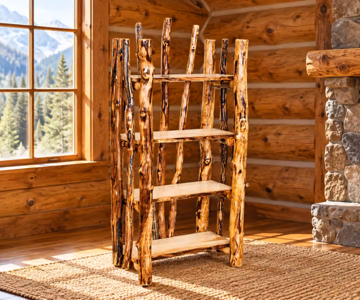 Hearthside Aspen Log Fan Bookcase