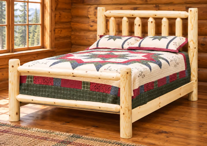 Timber Hollow Plain Pine Flat-Rail Bed