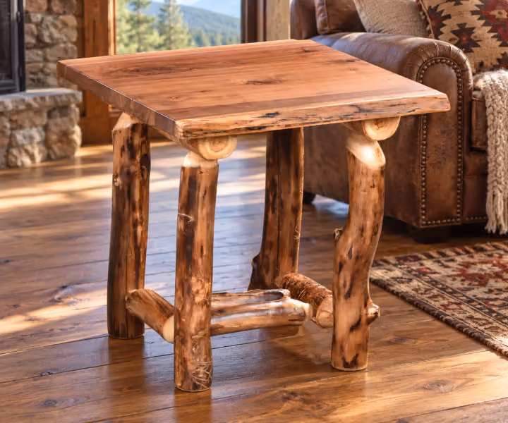 Woodland Ridge Aspen & Black Walnut End Table