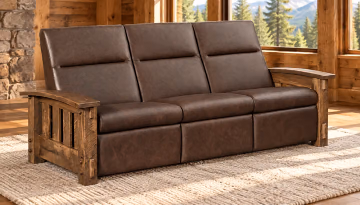 Ridge Haven Rail-Side Wall-Hugger Sofa Recliner