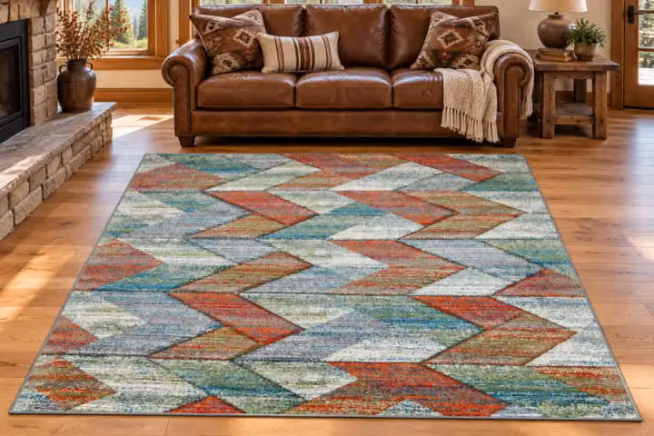 Desert Trail Chevron Lodge Rug