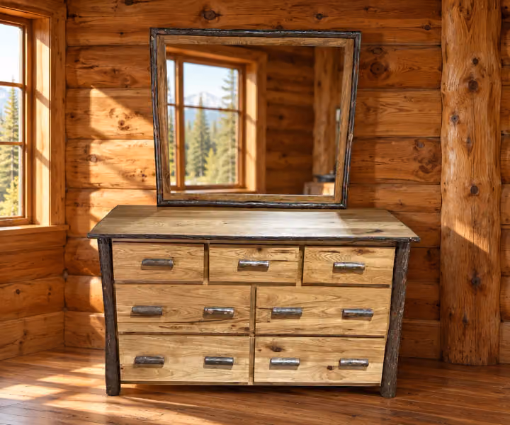 Coyote Ridge Hickory Mirror
