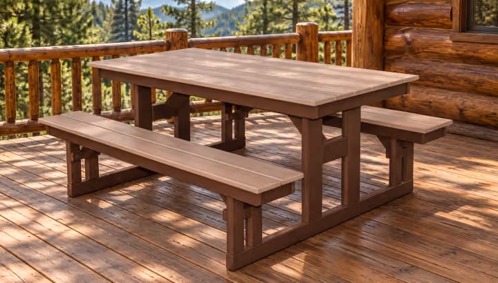 Picnic Table — Outdoor Poly in an outdoor setting