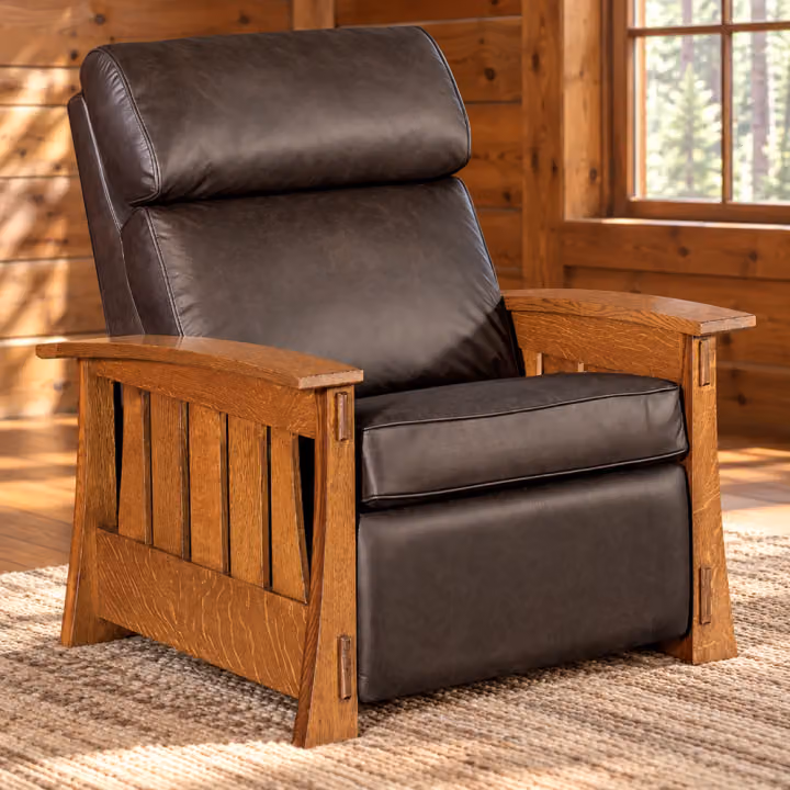 Fern Terrace Inset-Panel Wall-Hugger Chair Recliner