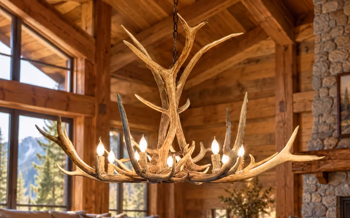 Wildwood Crest Antler Elk Antler Chandelier