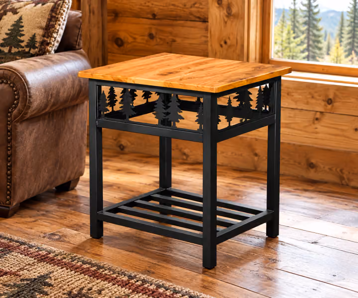 Iron Grove Hickory End Table