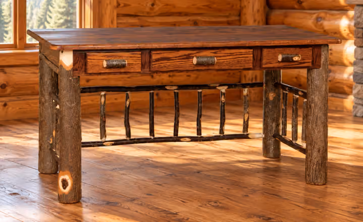 Hemlock Ridge Hickory Executive Desk