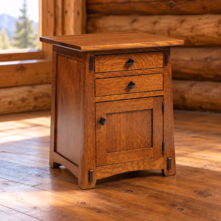 Hearthbend Cabinet End Table