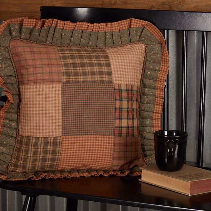 Crosswoods Patchwork Pillow 18x18