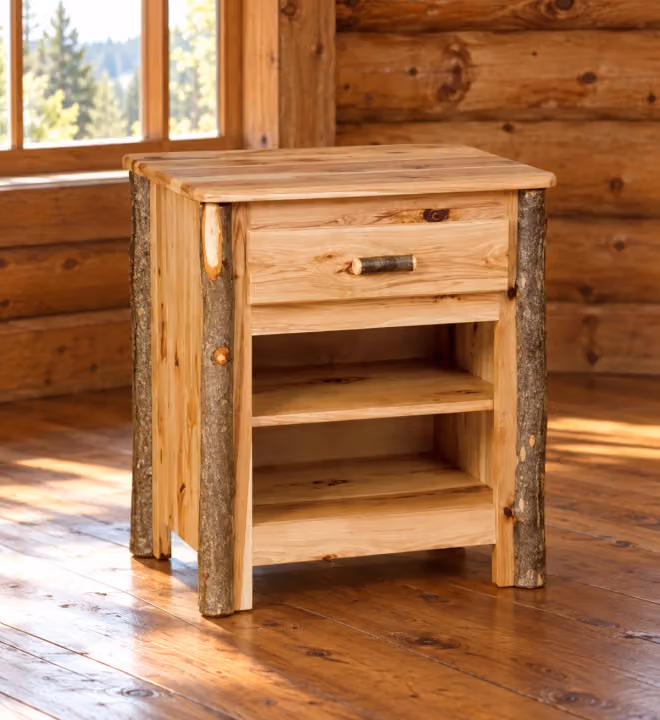 Hemlock Ridge Hickory 1-Drawer Nightstand