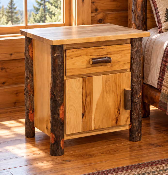 Hearthside Hickory Glen 1 Drawer 1 Door Nightstand