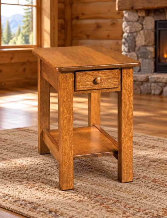 Millstone Run 16-Inch Drawer End Table