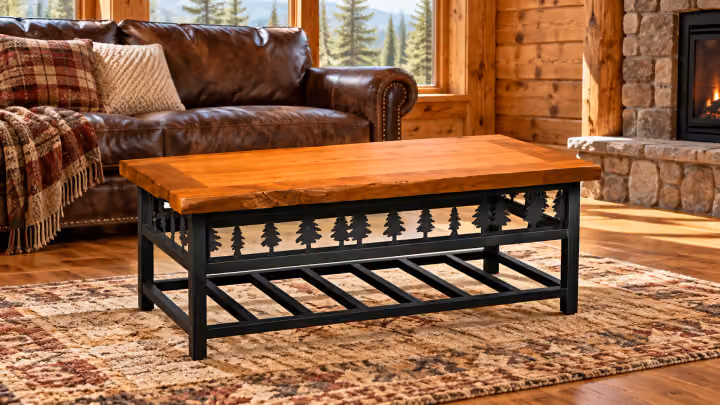 Iron Grove Maple Live-Edge Coffee Table