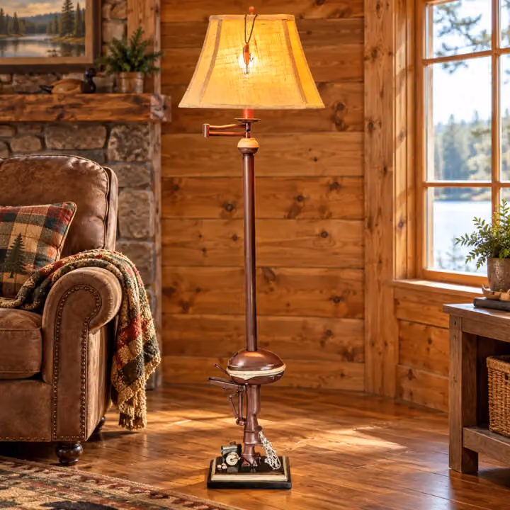 Lakehaven Motor Floor Lamp