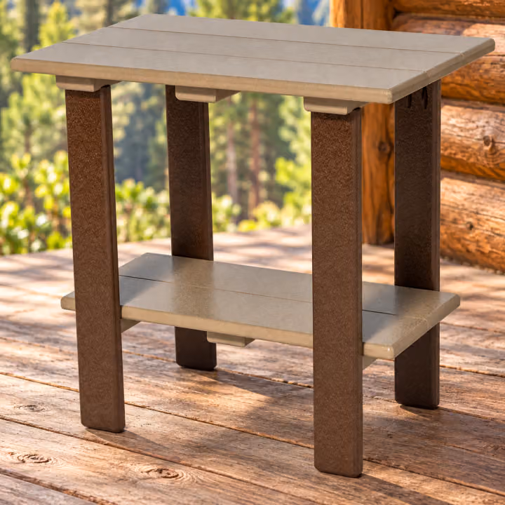 Ridgecrest End Table — Outdoor Poly in an outdoor setting