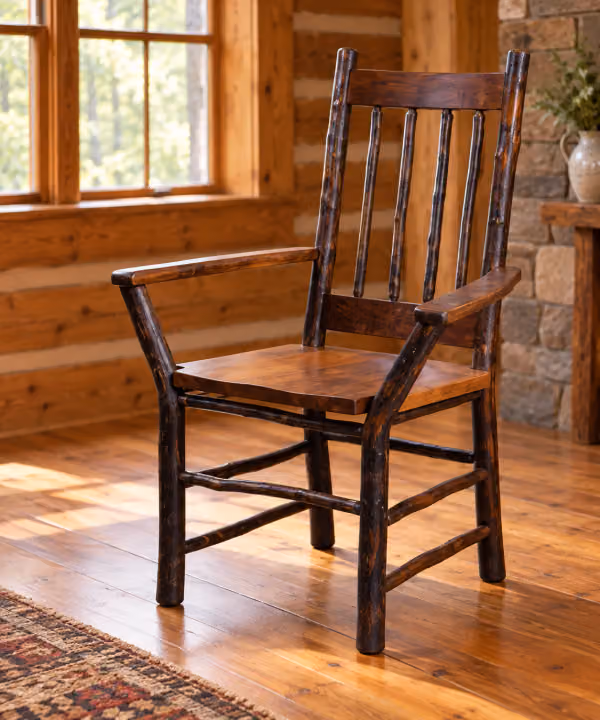 Stonewater Rough-sawn Maple & Hickory Arm Chair