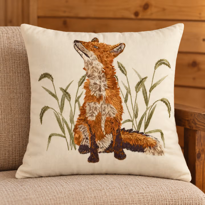 Lj Plaid Pillow (Fox)