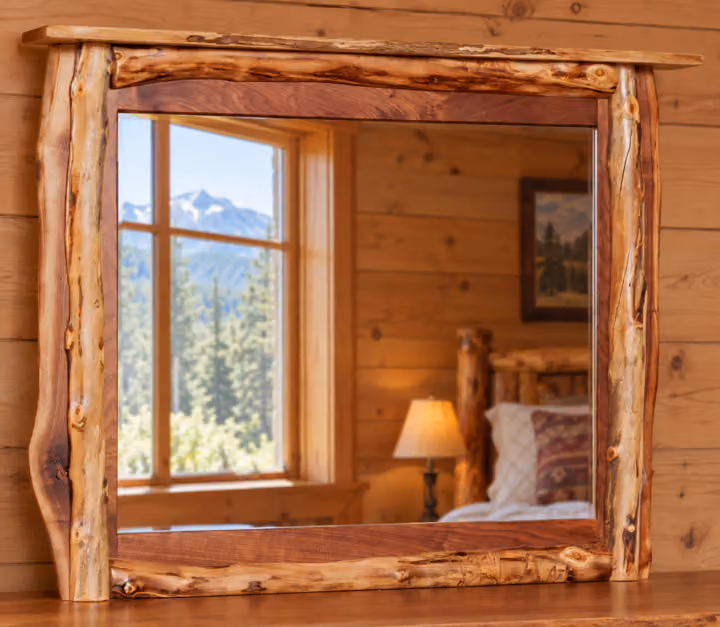 Hearthside Alder Peak Mirror for Dresser