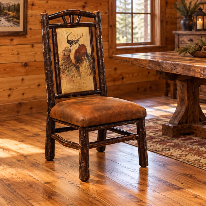 Fox Hollow Hickory Homestead Upholstered Side Chair