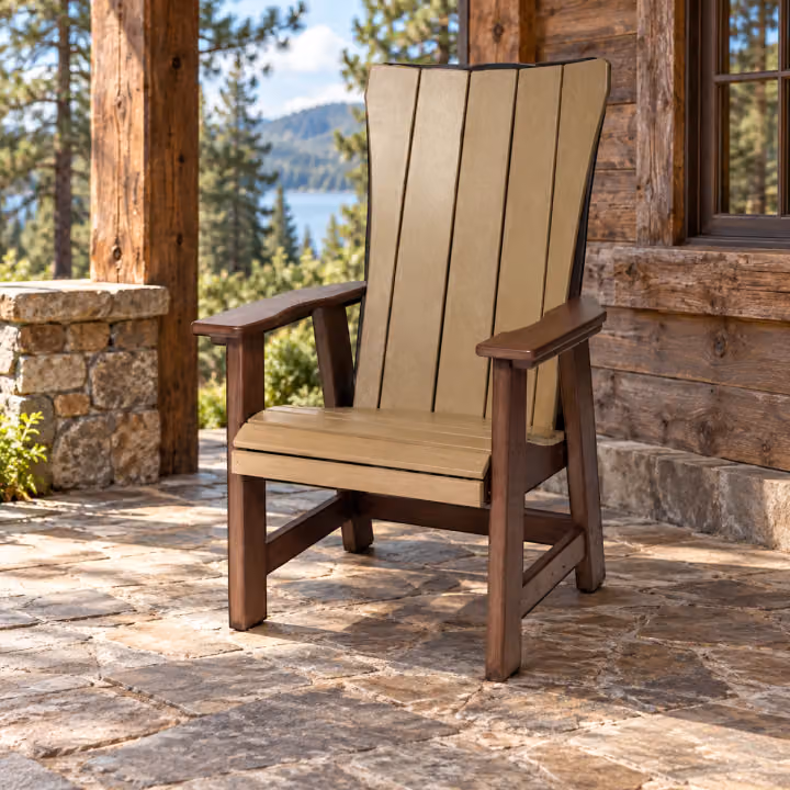 Ridgecrest Garden Chair — Outdoor Poly in an outdoor setting