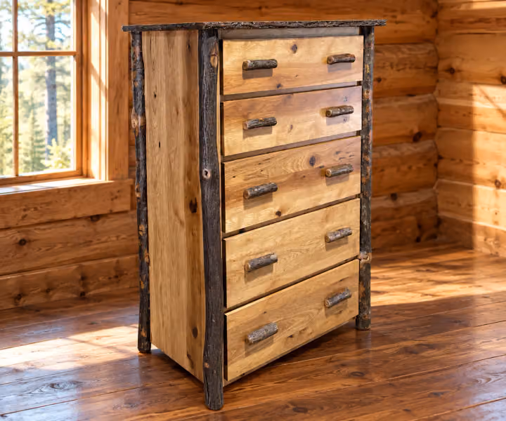 Coyote Ridge Hickory Five-Drawer Chest