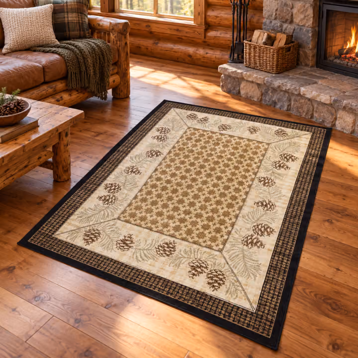 Canyon Brook Brown Lodge Rug