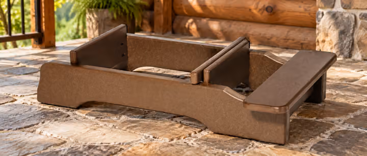 Single Glider Attachment — Outdoor Poly in an outdoor setting
