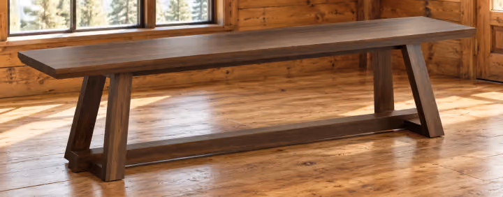 Canyon Brook Trestle Dining Bench