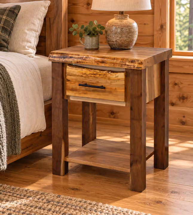 Hearthside Fern Valley 1 Drawer Nightstand