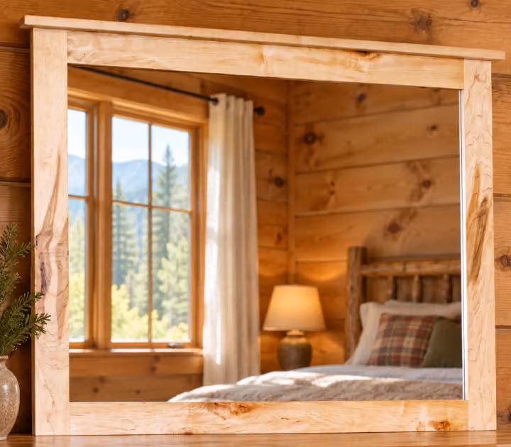 Hearthside Timber Bend Mirror for Dresser