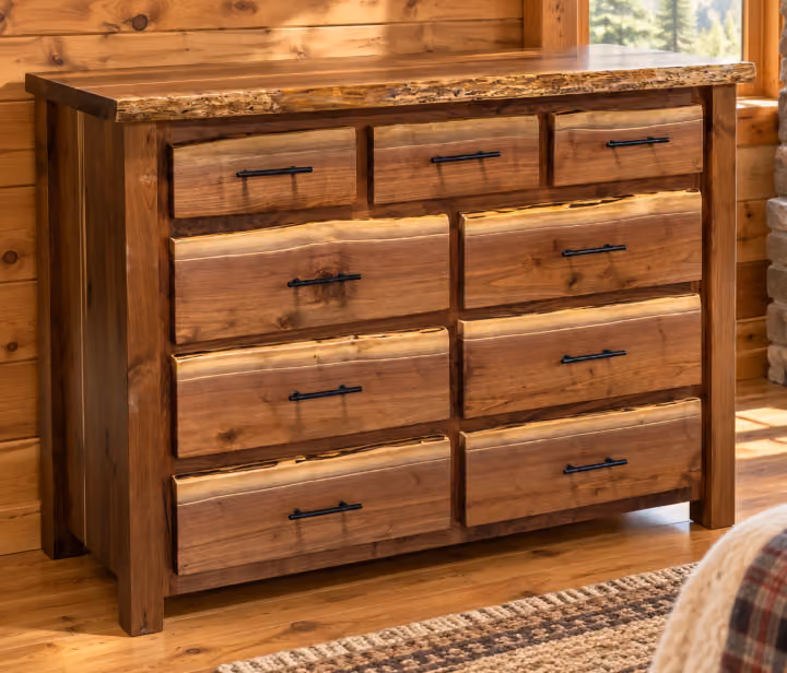 Hearthside Oak Haven 9 Drawer Dresser