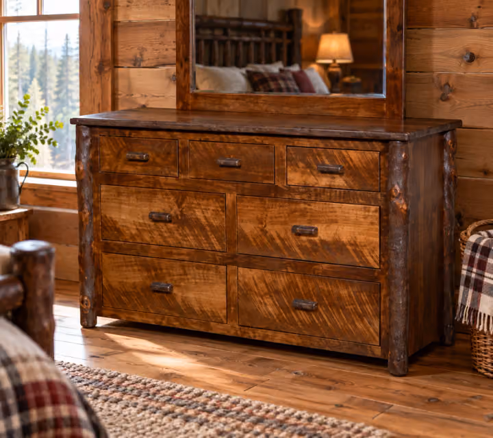 Stonewater Rough-sawn Maple & Hickory Seven-Drawer Dresser