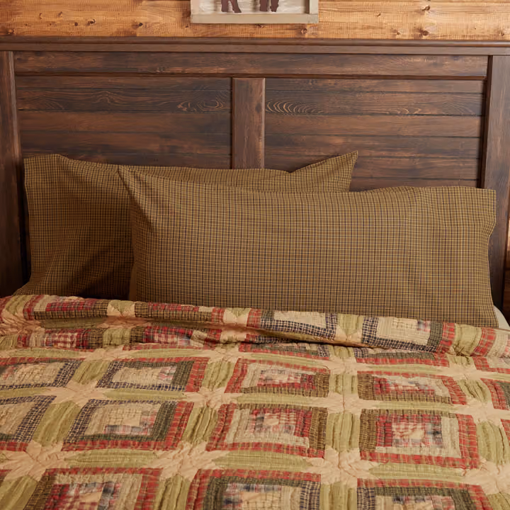 Tea Cabin Plaid Pillow Case Set of 2