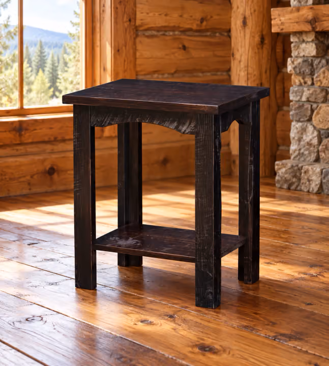 Maple Gap Rough-sawn Maple Chairside Table
