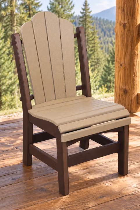 Meadow Petal Side Chair — Outdoor Poly in an outdoor setting