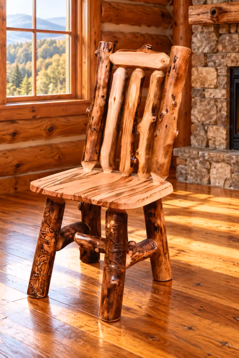 Riverbend Aspen & Wormy Maple Side Chair