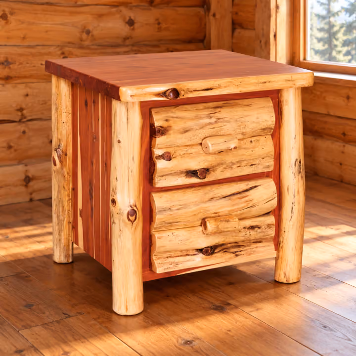 Timber Hollow Red Cedar Two-Drawer Nightstand