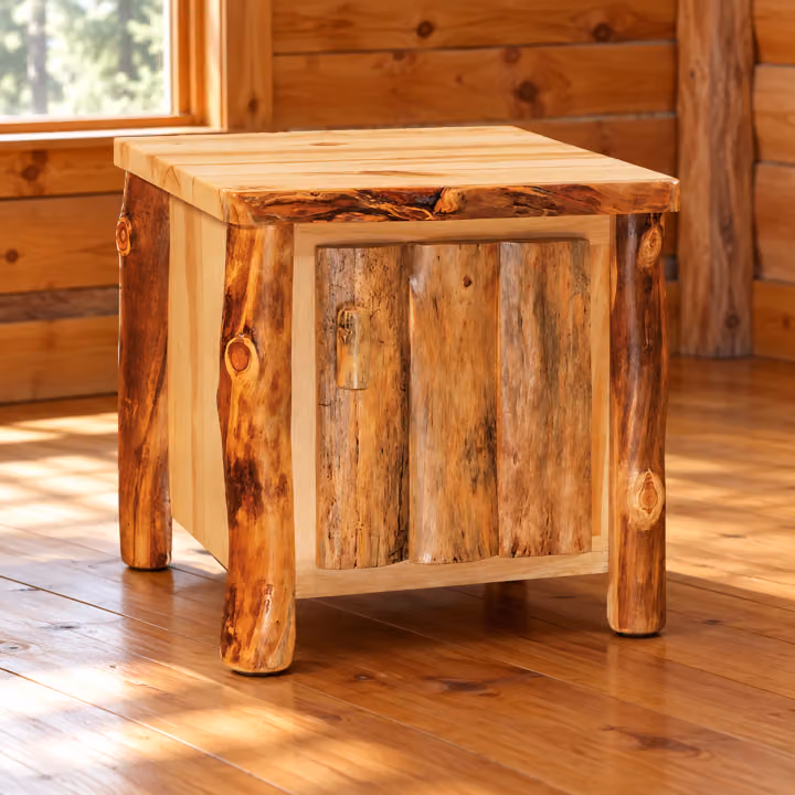 Timber Hollow Aspen Cabinet End Table