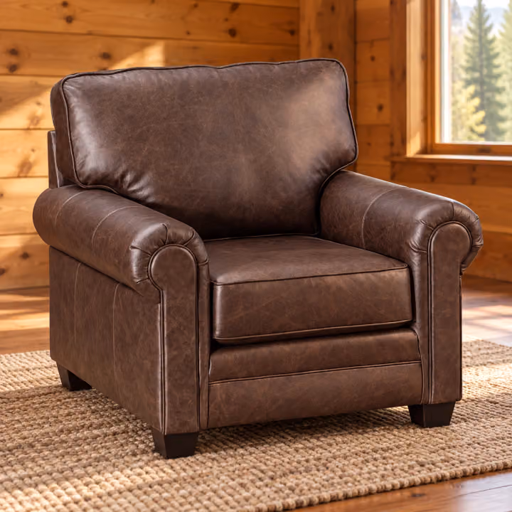 Willow Glen Panel Leather Chair