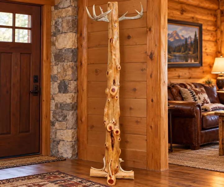 Woodland Details Red Cedar Antler Coatrack