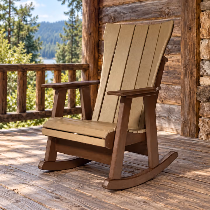 Ridgecrest Rocker — Outdoor Poly in an outdoor setting
