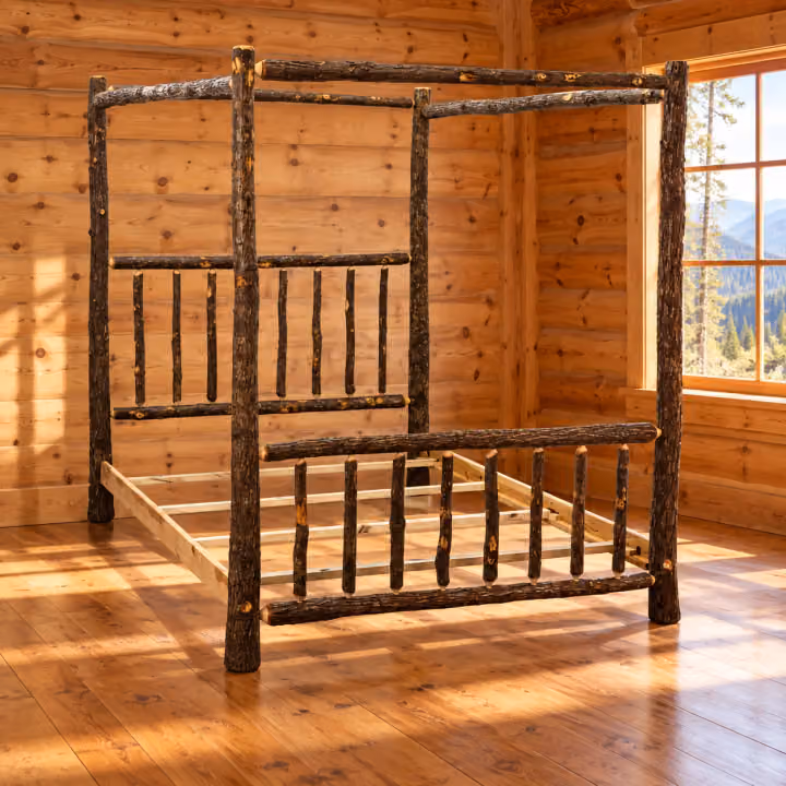 Fox Hollow Hickory Canopy Bed
