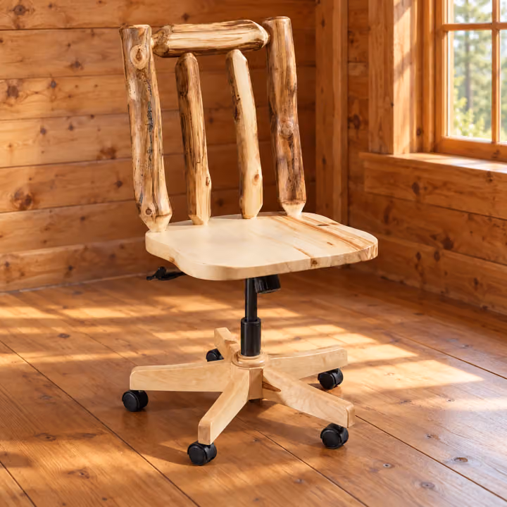 Timber Hollow Aspen Adjustable Wheeled Desk Chair