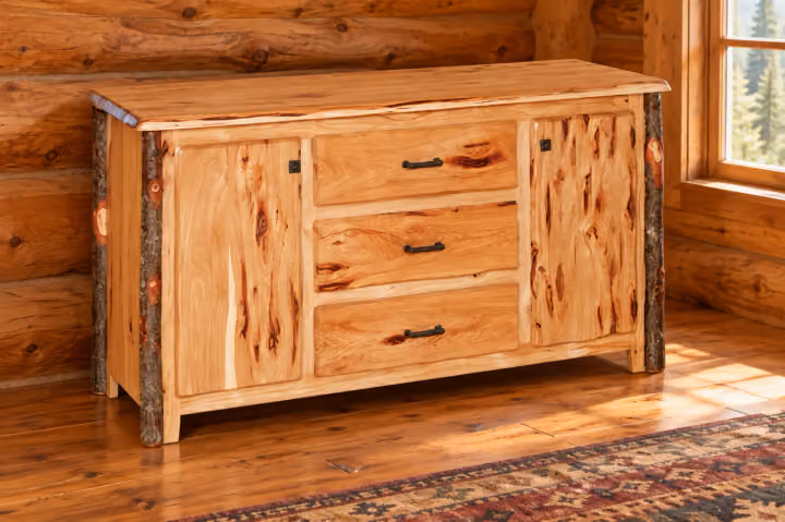 Hemlock Ridge Hickory 3-Drawer 2-Door Dresser
