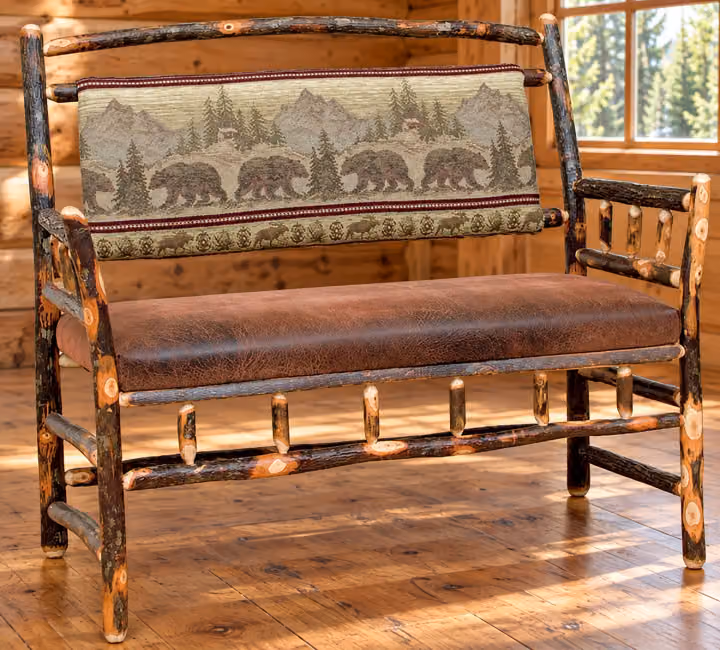 Hemlock Ridge Hickory Deacons Bench