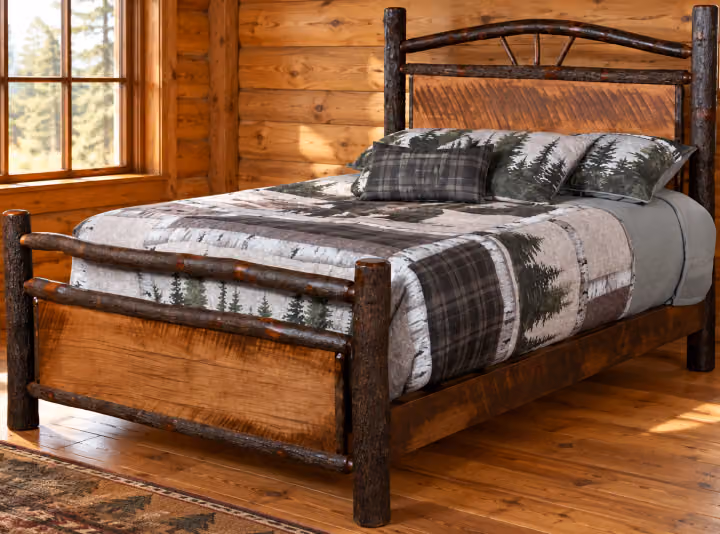 Stonewater Rough-sawn Maple & Hickory Arched Bed