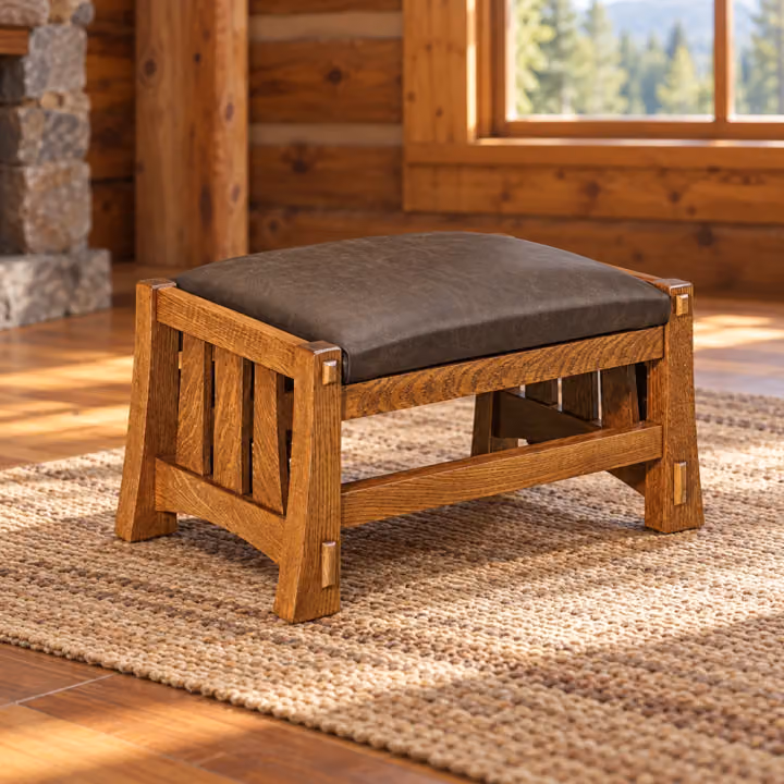 Fern Terrace Footstool