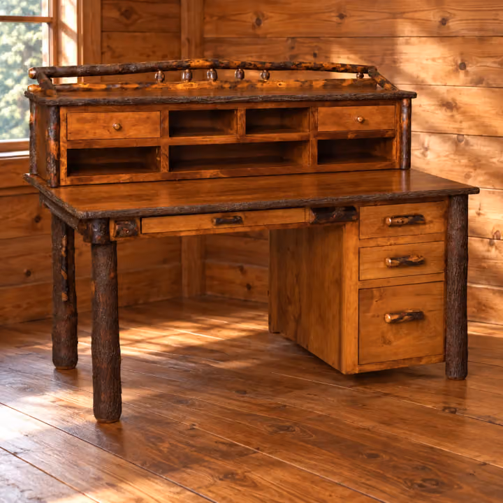 Fox Hollow Hickory Desk Organizer