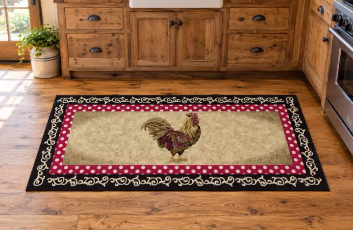 Farmstead Rooster Country Mat