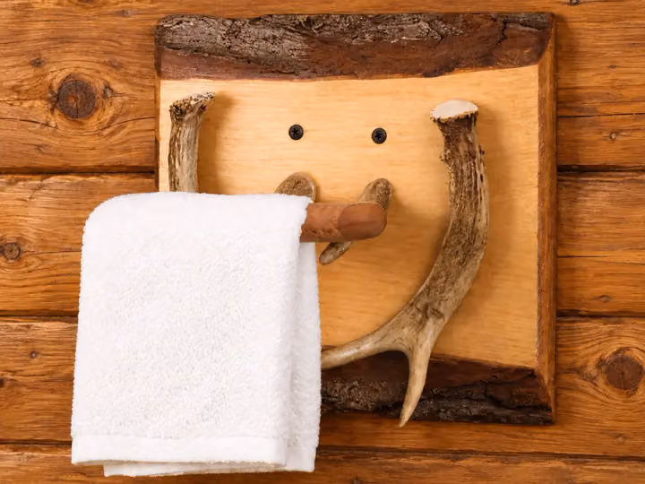 Antler Rail Small Towel Holder